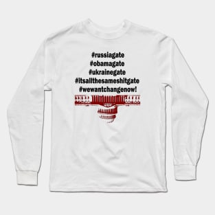 GATE HASHTAGS Front Long Sleeve T-Shirt